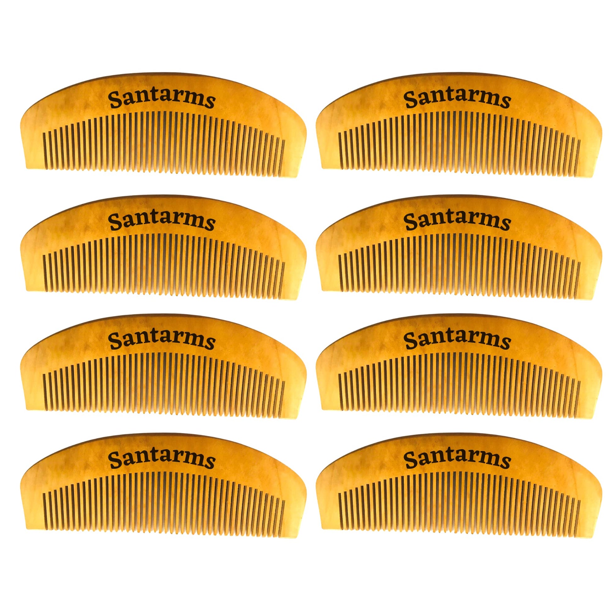 Santarms Neem Comb, Wooden Comb | Hair Growth, Hair fall, Dandruff Control | Hair Straightening, Frizz Control | Comb for Men, Women (1 Pcs)