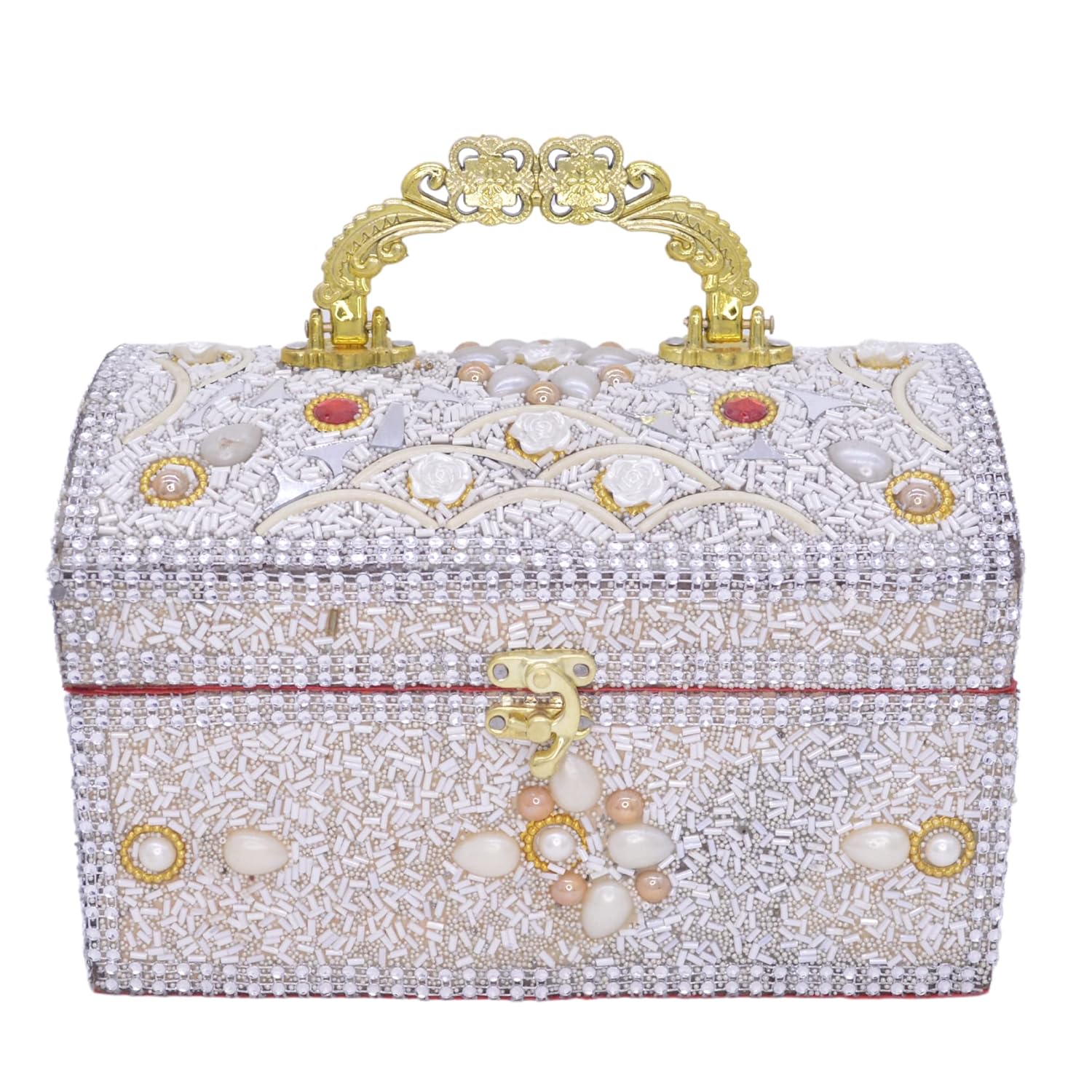 santarms makeup box vanity box for bangles box use as Professional Cosmetic Makeup Kit Storage Organizer Beauty Make-Up Cosmetic Box Vanity Case