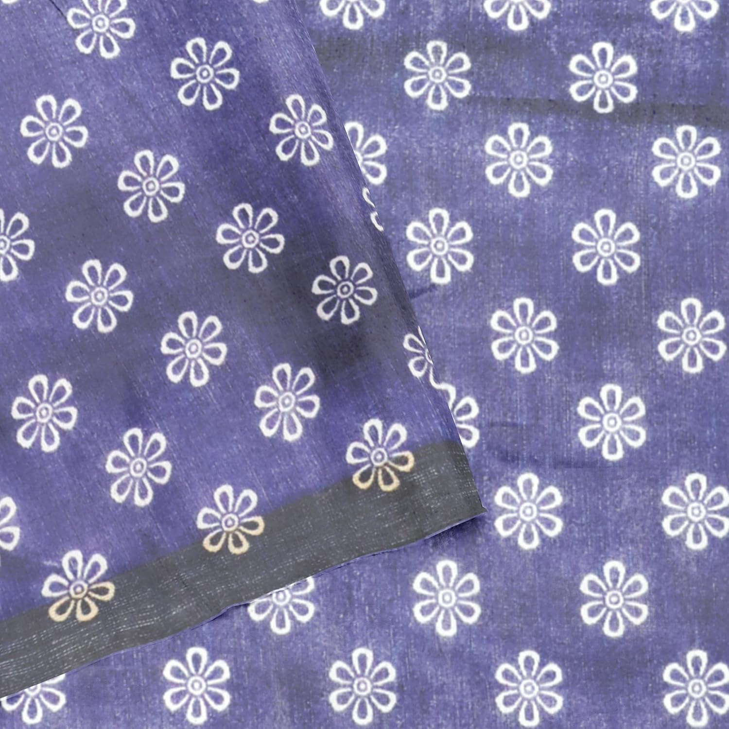 Hira Silk Saree for Women, Printed Cotton Saree/Sari with Unstitched Blouse Piece