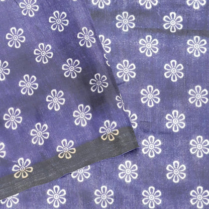Hira Silk Saree for Women, Printed Cotton Saree/Sari with Unstitched Blouse Piece