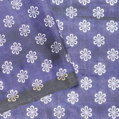 Hira Silk Saree for Women, Printed Cotton Saree/Sari with Unstitched Blouse Piece