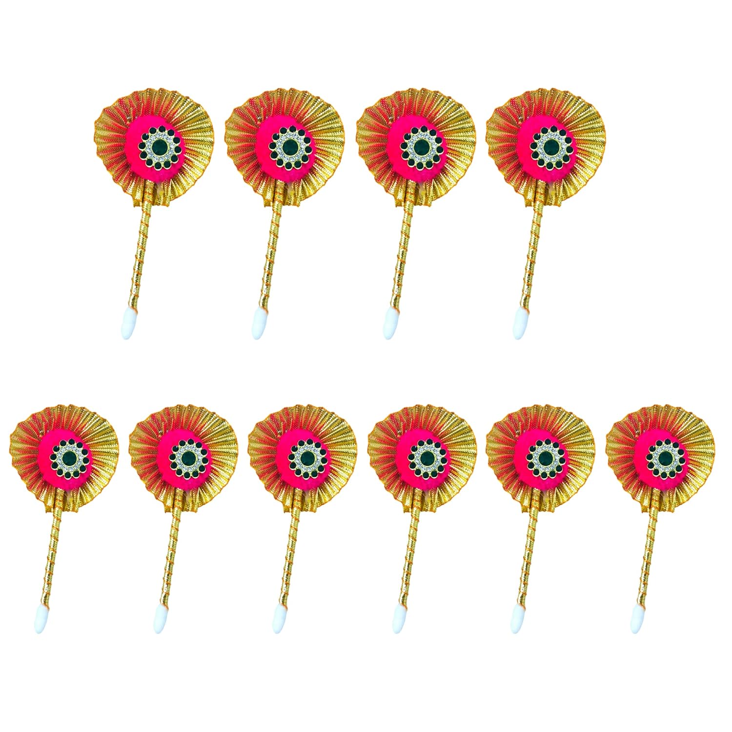 santarms Tilak Stick Gift Set – Fancy Pooja Articles for Sindoor, Kajal, Or Dandi Elegant Decorative Sticks Religious Ceremonies and Festivals (Set of 11) Ideal Gifting Spiritual Occasions