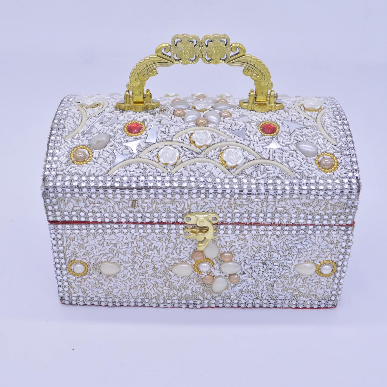 santarms makeup box vanity box for bangles box use as Professional Cosmetic Makeup Kit Storage Organizer Beauty Make-Up Cosmetic Box Vanity Case