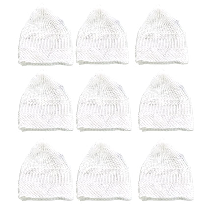 santarms Islamic Prayer Kufi Muslim Cap for Men or boy namaz topi for namaz - Combo White
