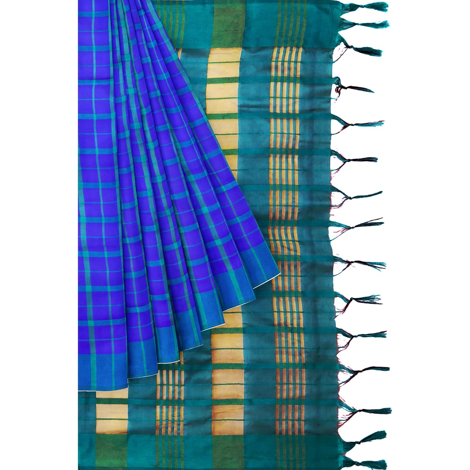 Hira Silk Cotton Saree for Women, Printed Sari with Unstitched Blouse Piece