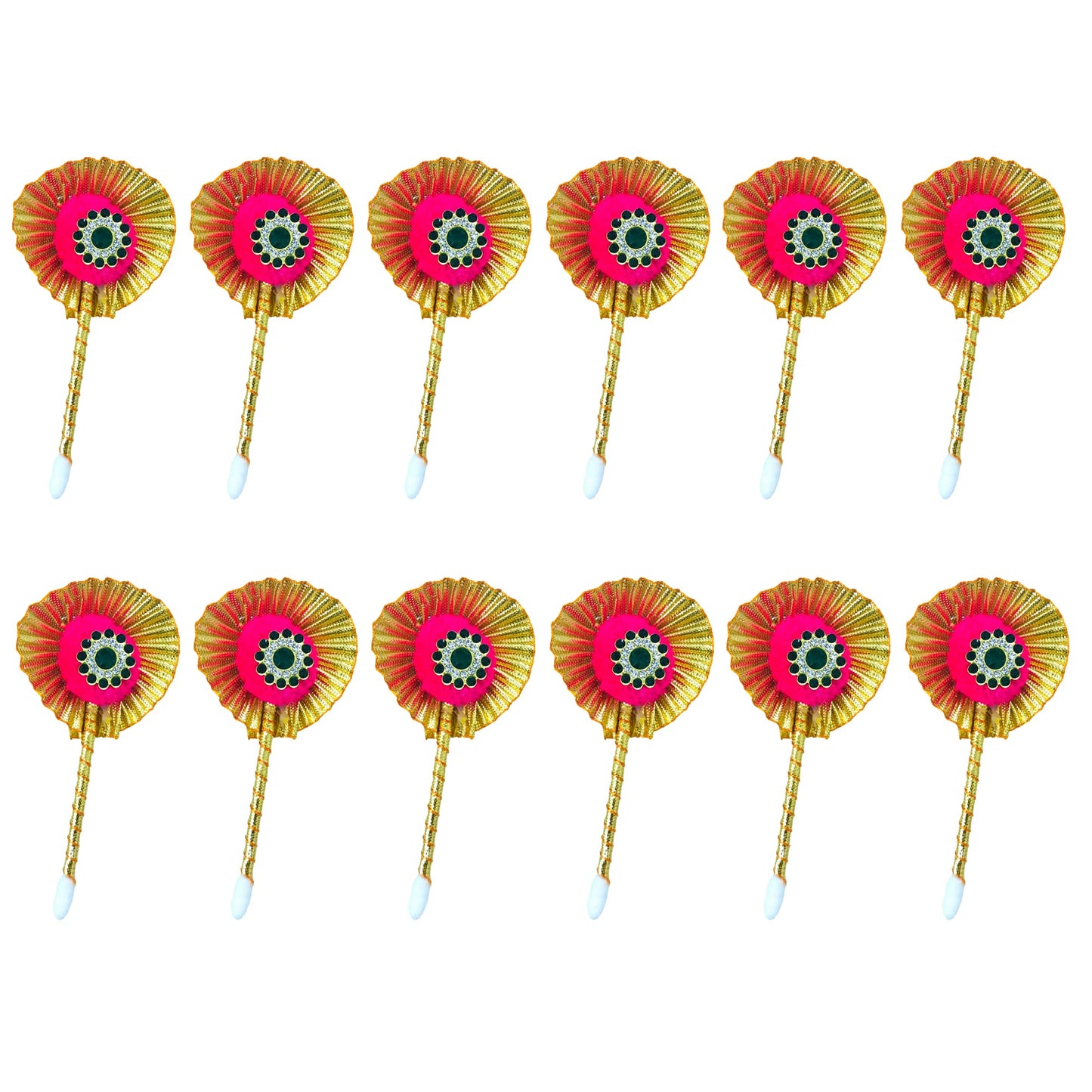 santarms Tilak Stick Gift Set – Fancy Pooja Articles for Sindoor, Kajal, Or Dandi Elegant Decorative Sticks Religious Ceremonies and Festivals (Set of 11) Ideal Gifting Spiritual Occasions
