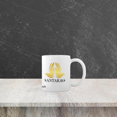 santarms Branded Stylish Coffee Mug Cup - Single Bone China Coffee/Tea Mug for Morning Milk, Tea, Coffee - Gift for Girls, Boys, Men