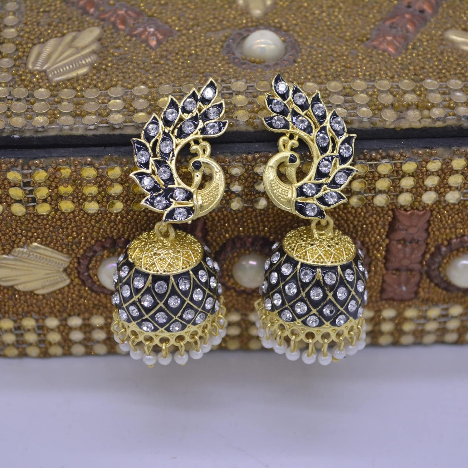 santarms fancy Jewellery long Afghani Earrings for women Handmade Earrings for Girls and Women stylish