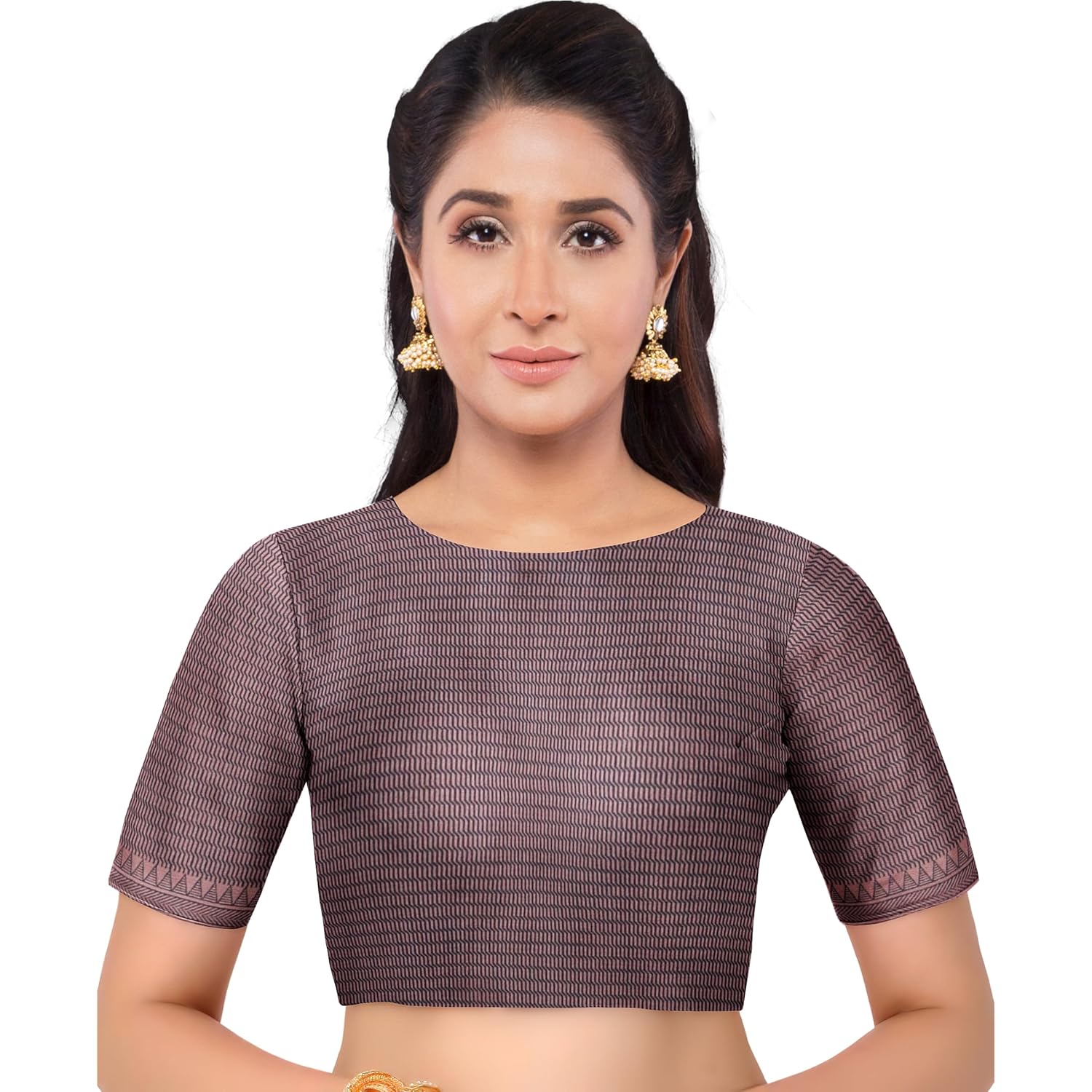 Hira Silk Kalamkari Saree with Unstitched Blouse Piece, Kumkum Box, Sindur for Women