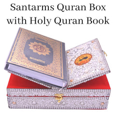 Santarms Wooden Quran pak for Reading - Quran Box with pak Stand | Quran pak Stand | holy Quran with Box Holder rehal Box Quran pak with Stand Quran rehal Box Quran with pak