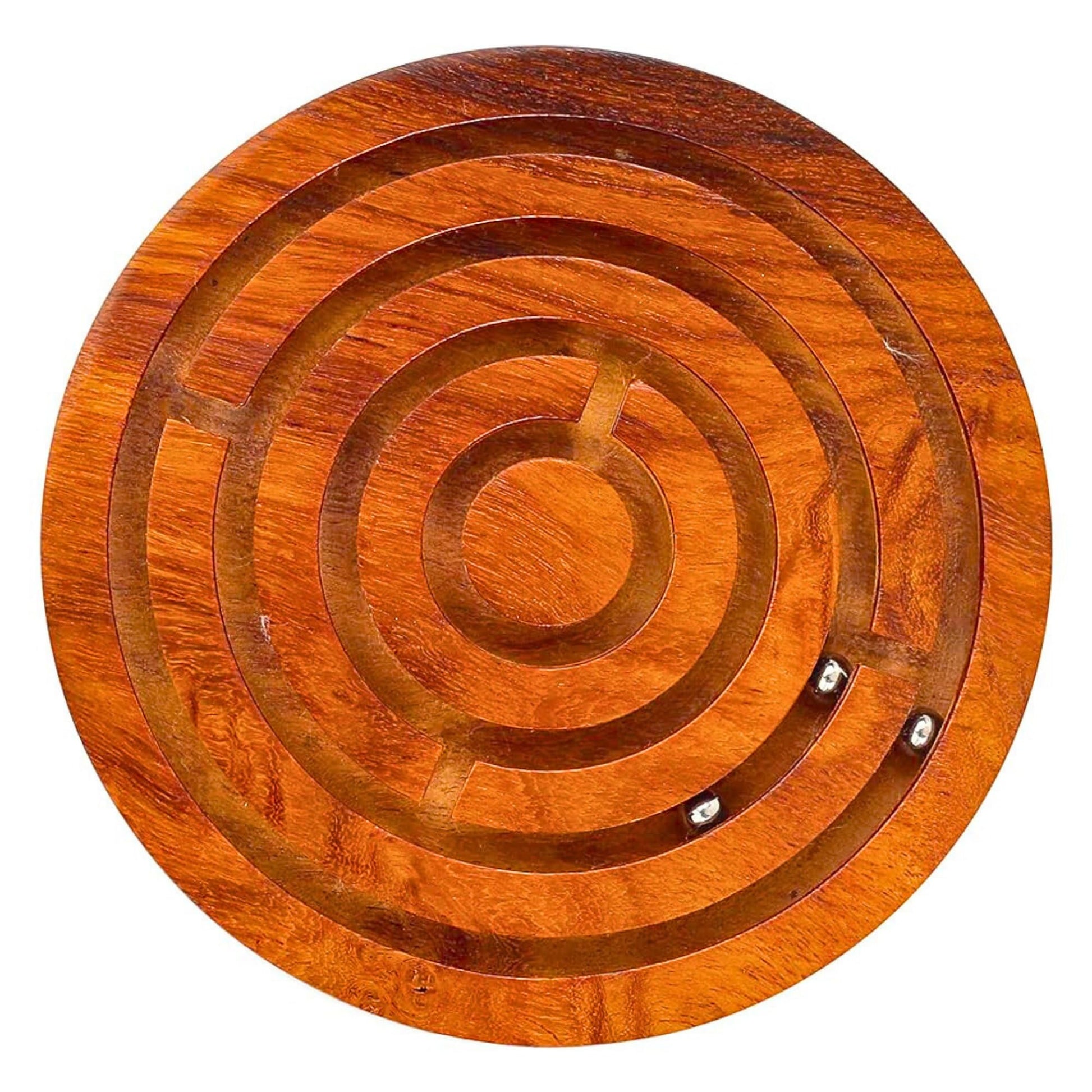 Santarms Vian Game Labyrinth, Ball-in-A-Maze Puzzles, Wooden Labyrinth Kid's Table Game for Kids (Small)
