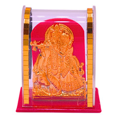 santarms God Idol Car Dashboard Cabinet Handicraft Statue Acrylic Cover Home Room Office Temple Mandir Murti Decor Showpiece Item (1) (Ganesha)