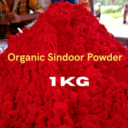 Santarms Natural Kumkum Sindoor Powder For Women – 1 Kg Pack Organic Red Kumkum Powder For Puja Tilak And Suhaag | No Side Effects | For Safe And Sacred Ritual Wholesale