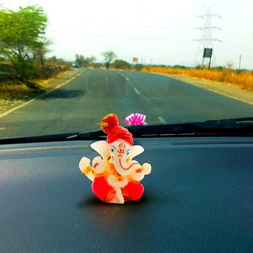 santarms® Ganesha Idol for Home Decor for car Dashboard ( 2.5 inch Height )