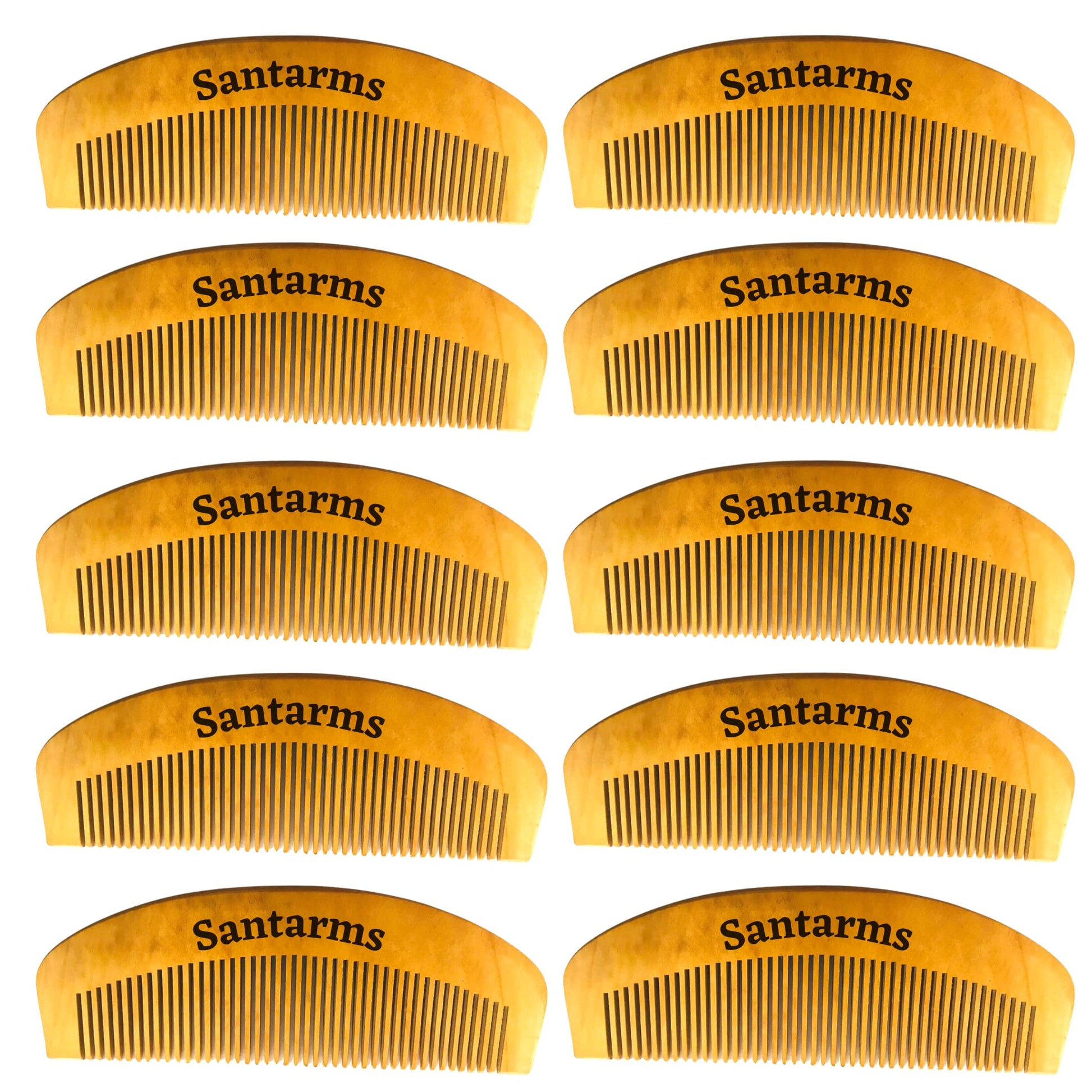 Santarms Neem Comb, Wooden Comb | Hair Growth, Hair fall, Dandruff Control | Hair Straightening, Frizz Control | Comb for Men, Women (1 Pcs)