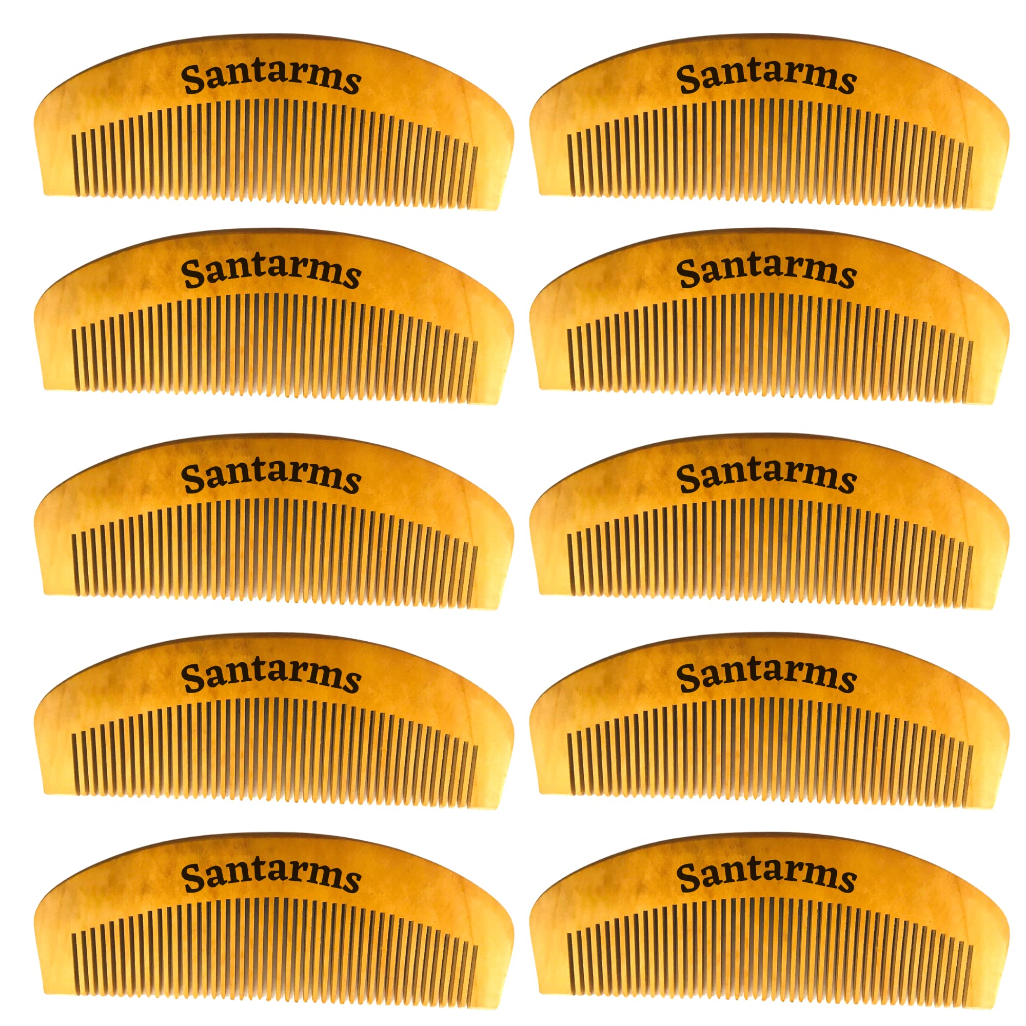 Santarms Neem Comb, Wooden Comb | Hair Growth, Hair fall, Dandruff Control | Hair Straightening, Frizz Control | Comb for Men, Women (1 Pcs)