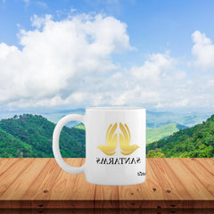 santarms Branded Stylish Coffee Mug Cup - Single Bone China Coffee/Tea Mug for Morning Milk, Tea, Coffee - Gift for Girls, Boys, Men