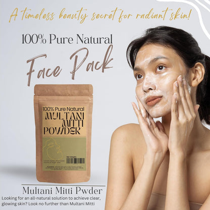 Santarms Natural Multani Mitti Powder 1kg | Pure Fuller's Earth Face Pack for Glowing Skin & Improved Tone Chemical-Free Suitable Radiant, Nourished Hair Care Solution Ideal All Types