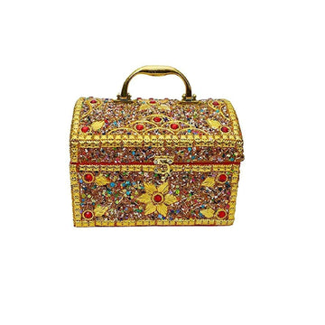 santarms jewellery Best beauty make up set box gift for bride or bridal in wedding. compartment for lipstick, brush, bangle, necklace, ring holder perfect for girls ladies artist bridal