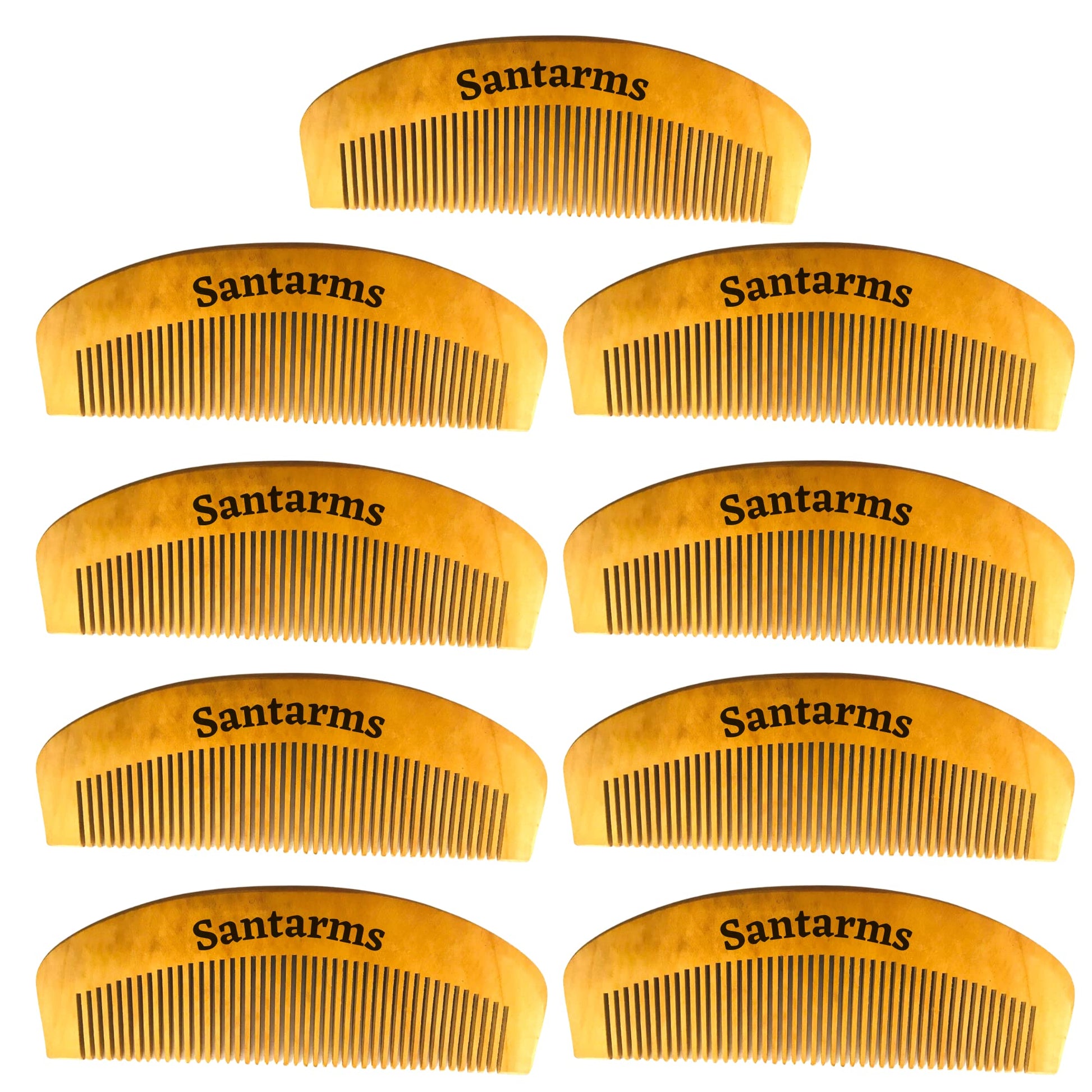 Santarms Neem Comb, Wooden Comb | Hair Growth, Hair fall, Dandruff Control | Hair Straightening, Frizz Control | Comb for Men, Women (1 Pcs)