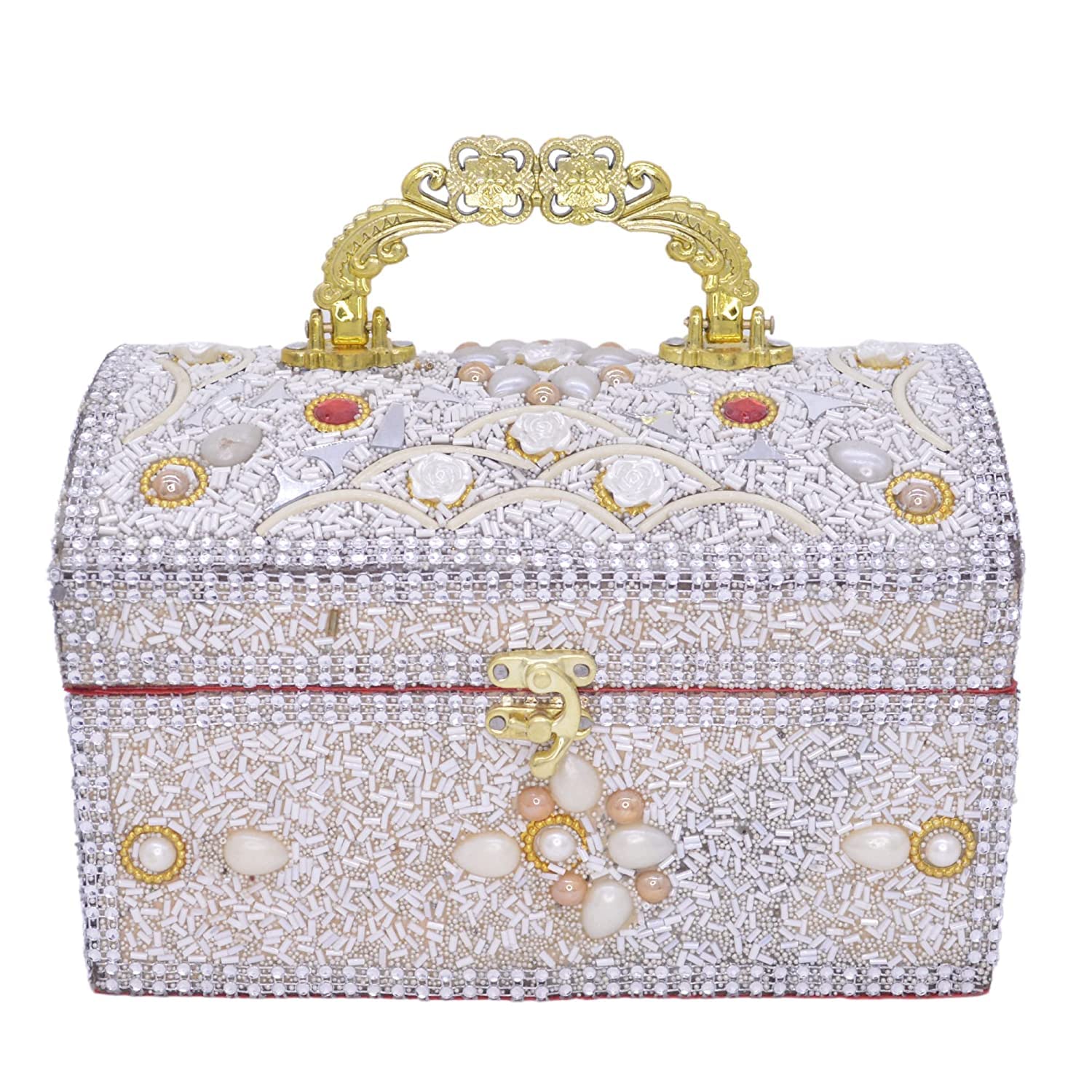 santarms vanity box for bangles box use as Professional Cosmetic makeup box Storage Organizer Beauty Make-Up Cosmetic Box Vanity Case, Bridal gift