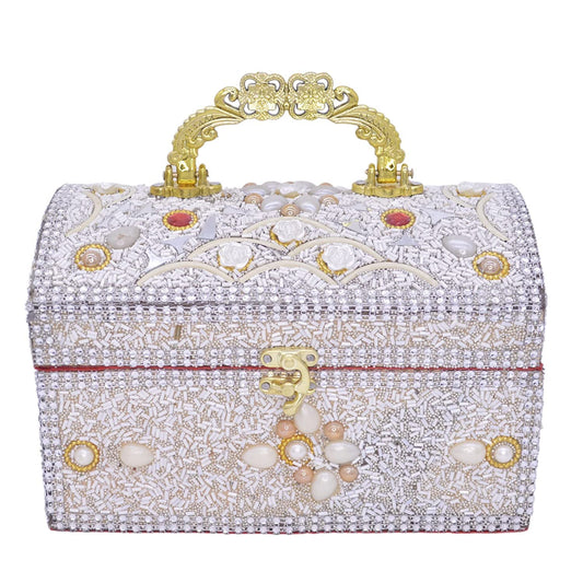 santarms vanity box for bangles box use as Professional Cosmetic makeup box Storage Organizer Beauty Make-Up Cosmetic Box Vanity Case, Bridal gift