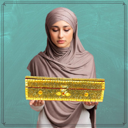 santarms Fordable Wooden Holy Quran Box With Rehal For Holy Book Stand Reading Quran Pak | Books Rihal Best Gift - Bride Or Bridal Sharif