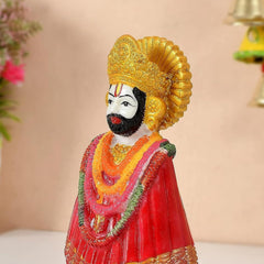 santarms Khatu Shyam Idol of Baba Shyam [Hare Ka Sahara Baba Shyam Humara] Car Dashboard Decorative Idol - Handcrafted Spiritual Figurine for Car, Home, or Office Decor - Buy