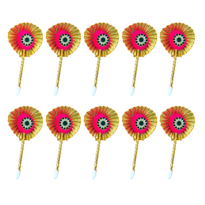 santarms Tilak Stick Gift Set – Fancy Pooja Articles for Sindoor, Kajal, Or Dandi Elegant Decorative Sticks Religious Ceremonies and Festivals (Set of 11) Ideal Gifting Spiritual Occasions