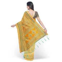 Hira Silk Kalamkari Saree with Unstitched Blouse Piece for Women - Pack of 2