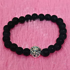santarms Lion Bracelet for Men | Natural Stone Beaded Bracelet | Stylish Men's Fashion Jewelry | 1 PC