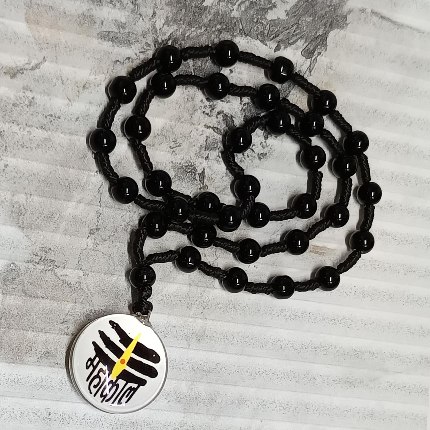 santarms Mahakal Beads Mala mahakaal Locket for Men Women Boys & Girls