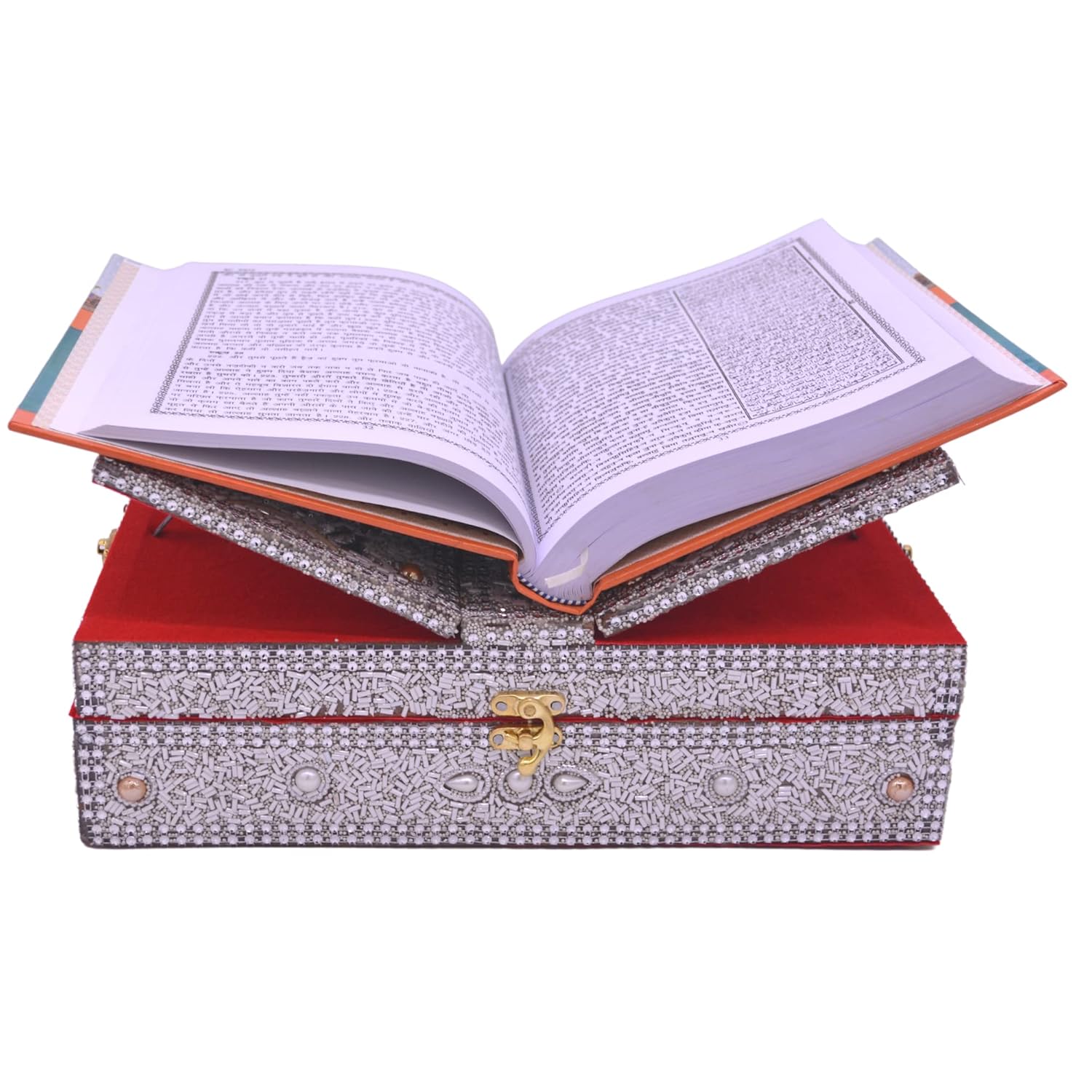 Santarms Wooden Quran pak for Reading - Quran Box with pak Stand | Quran pak Stand | holy Quran with Box Holder rehal Box Quran pak with Stand Quran rehal Box Quran with pak