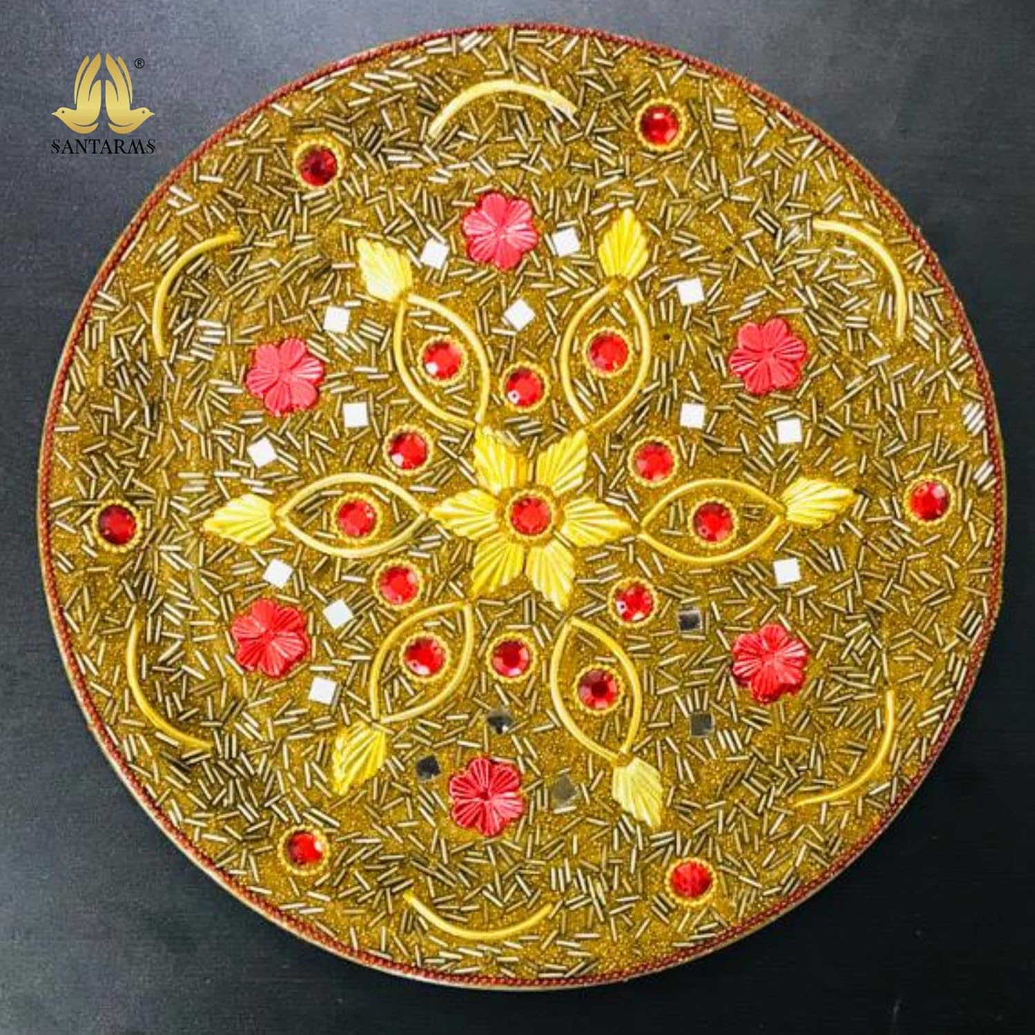 Santarms karwa chauth thali | karwachauth thali Set with Lota | karva chauth thali for karvachauth Puja
