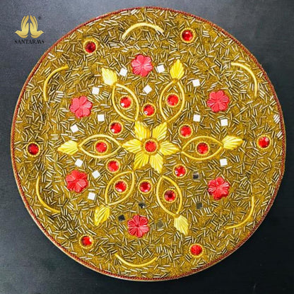 Santarms karwa chauth thali | karwachauth thali Set with Lota | karva chauth thali for karvachauth Puja