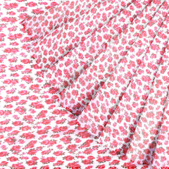 Hira Silk Organza Saree for Women,Printed Shiny Sari with Unstitched Blouse Piece