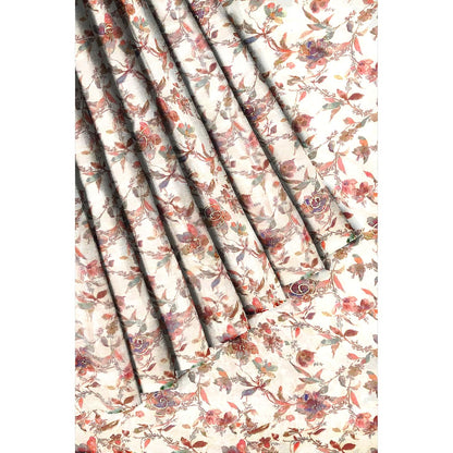 Hira Silk Organza Saree for Women with Unstitched Blouse Piece, Printed Shiny Sari for Woman