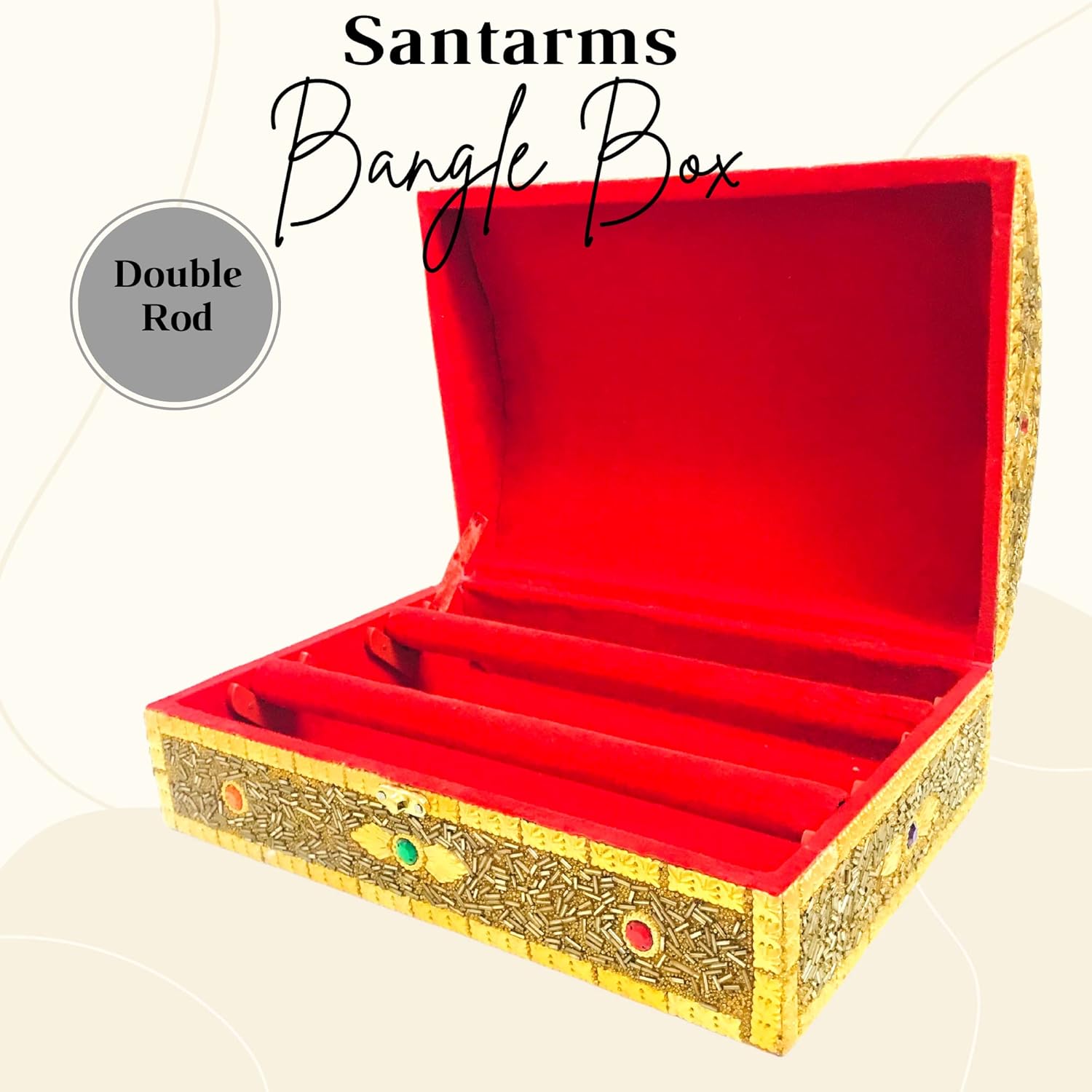 Bangle Box on dressing table wooden organizer kit women