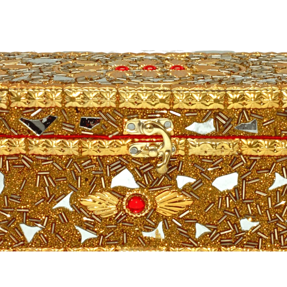 Bridal Bangle Holder Box with Removable Rod – Golden