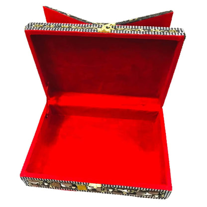 Foldable Quran box closed view with velvet base Santarms