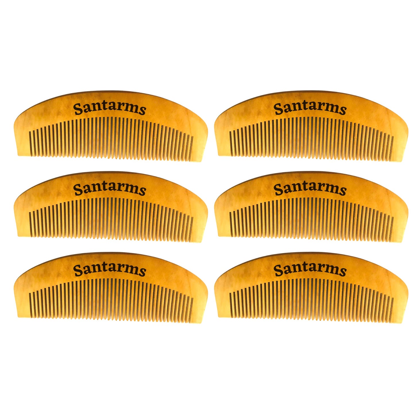 Santarms Neem Comb, Wooden Comb | Hair Growth, Hair fall, Dandruff Control | Hair Straightening, Frizz Control | Comb for Men, Women (1 Pcs)