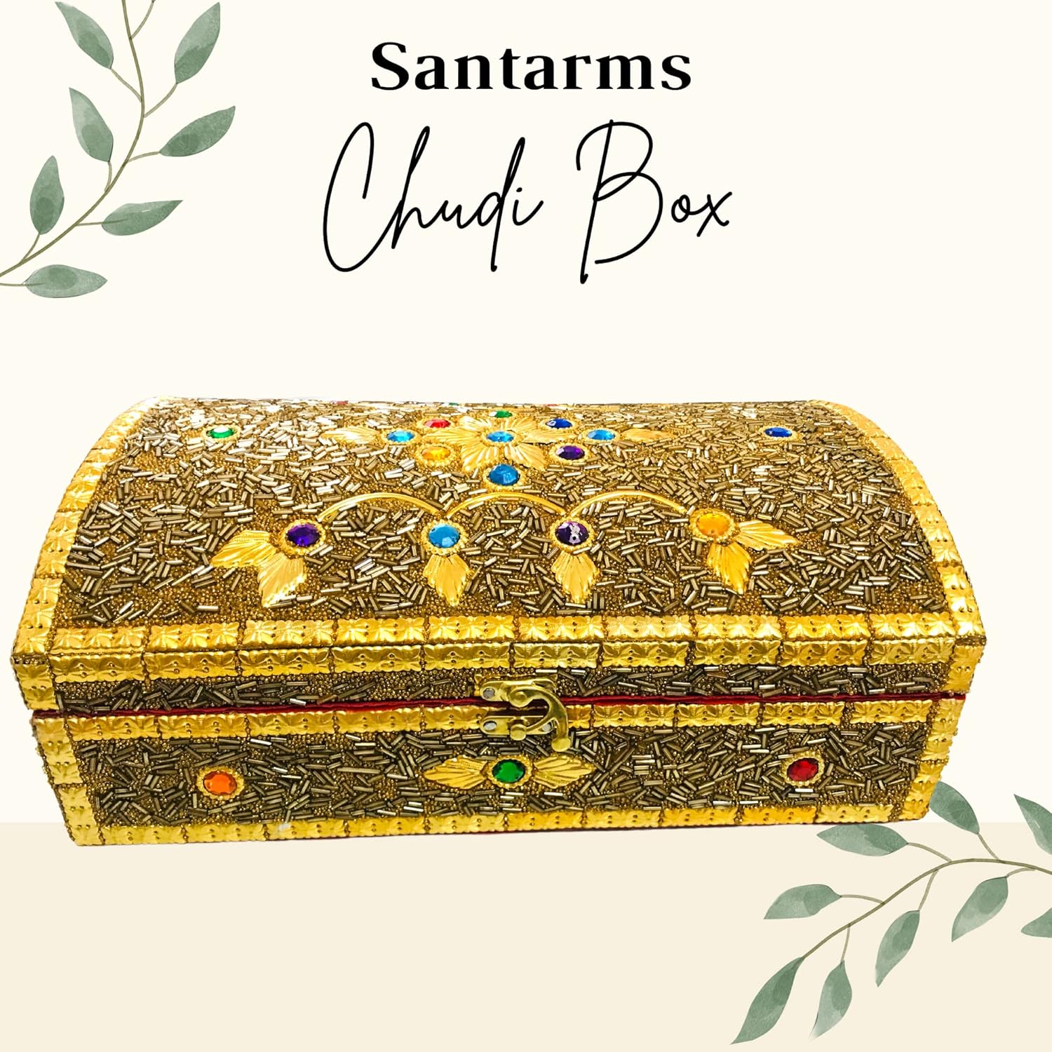 Handmade Bangle Box gift packaging Santarms Indian craft