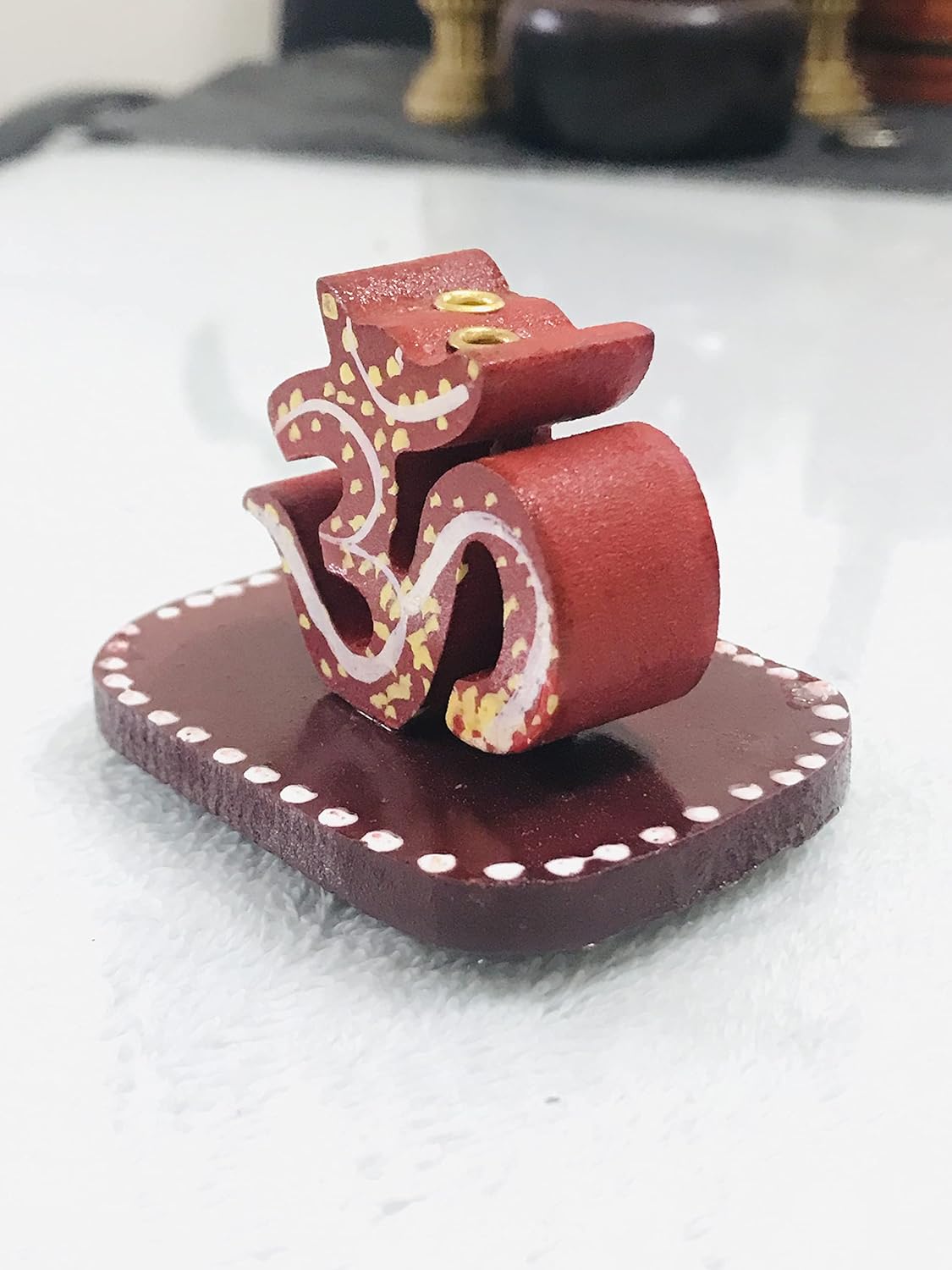 Handmade wooden incense stand for home temple