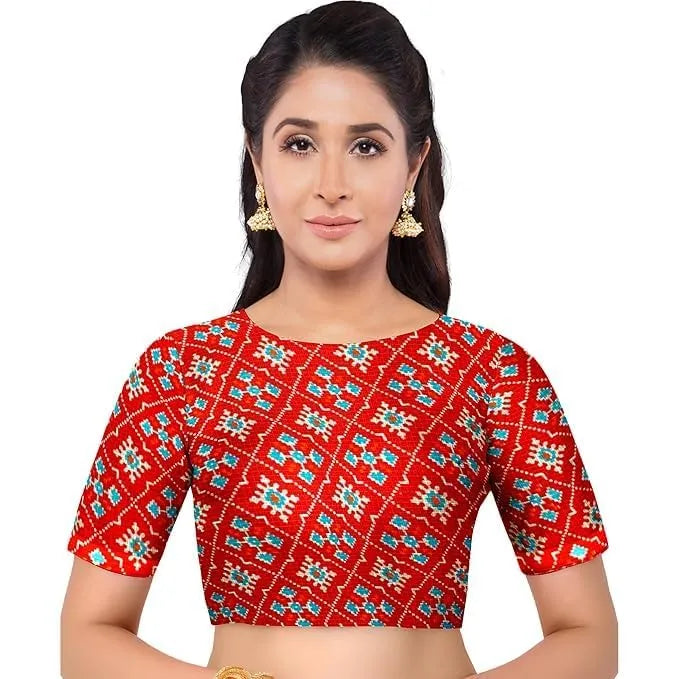 Hira Silk Printed Tussar Saree for Women | Silk Sari with Blouse