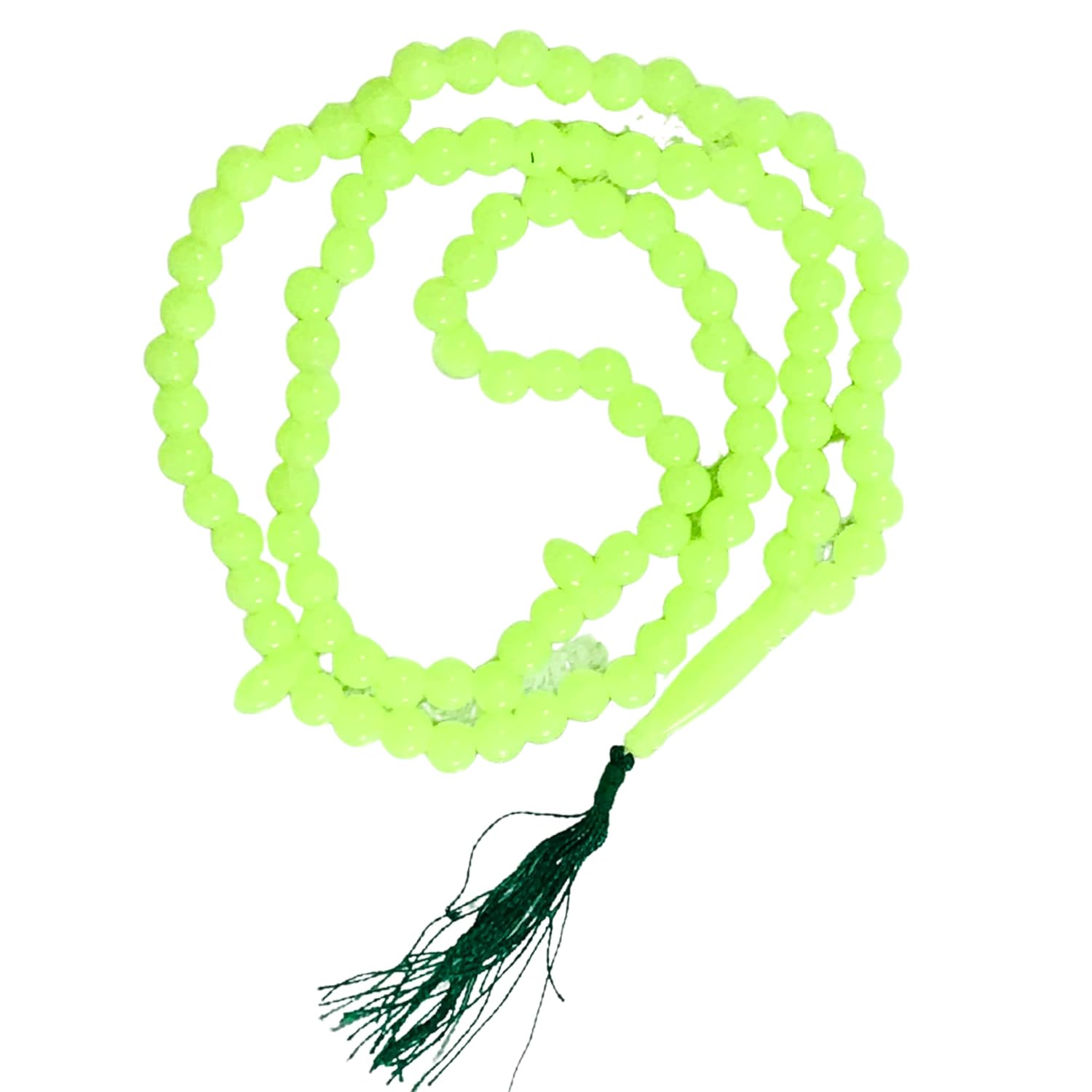 Islamic prayer rosary tasbih 99 beads green color