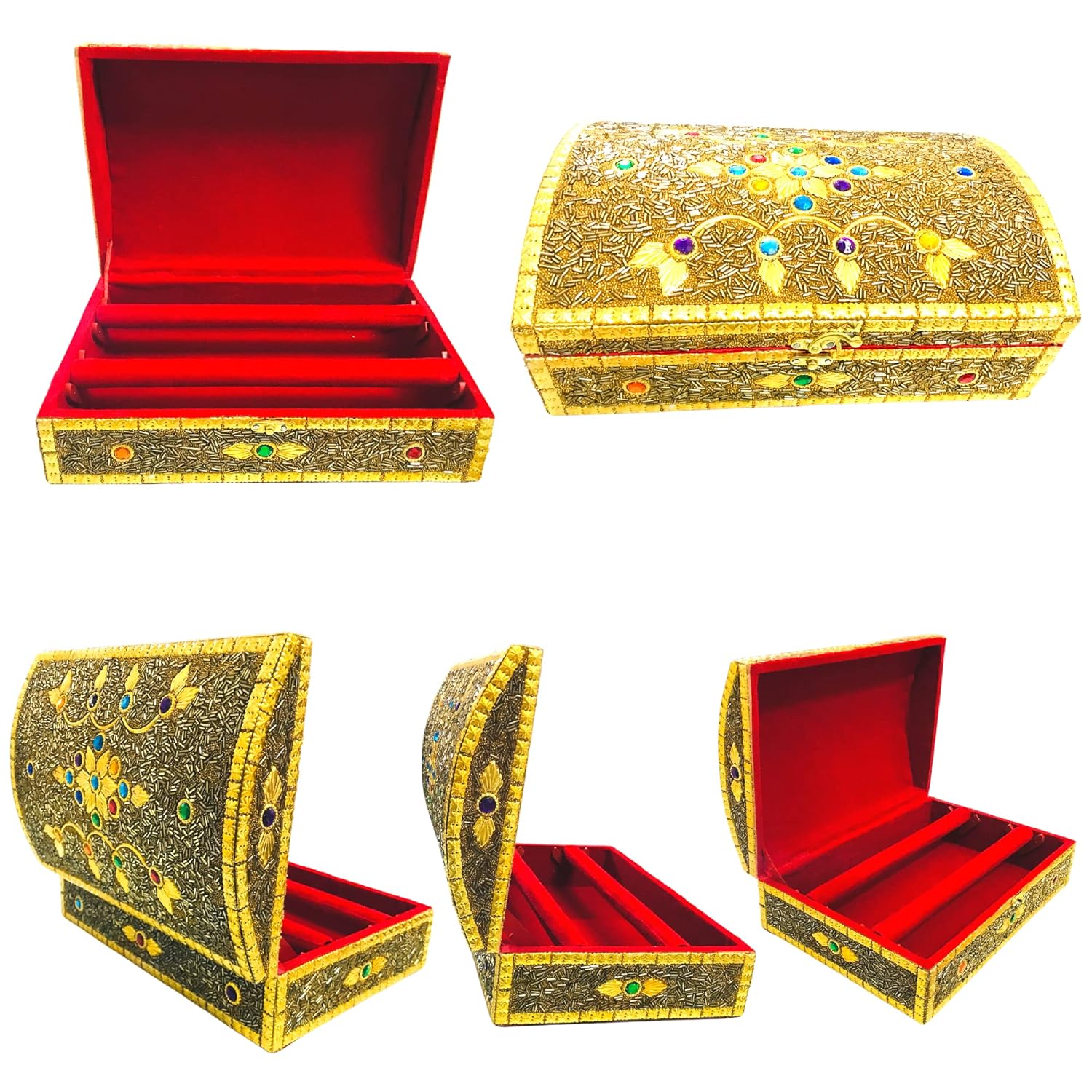 Santarms Handmade Wooden Bangle Box for Women – Jewellery Organizer