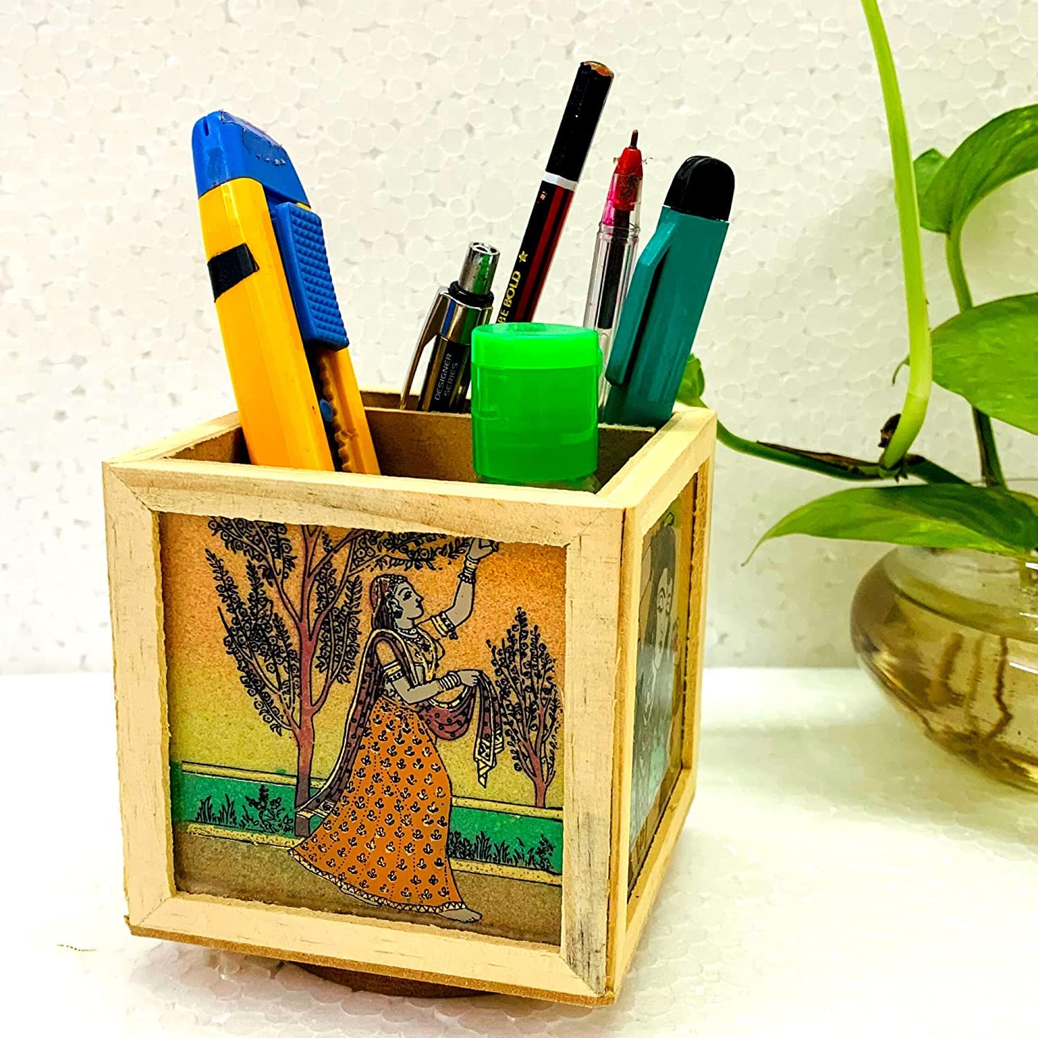 Study table pen holder and card holder Santarms