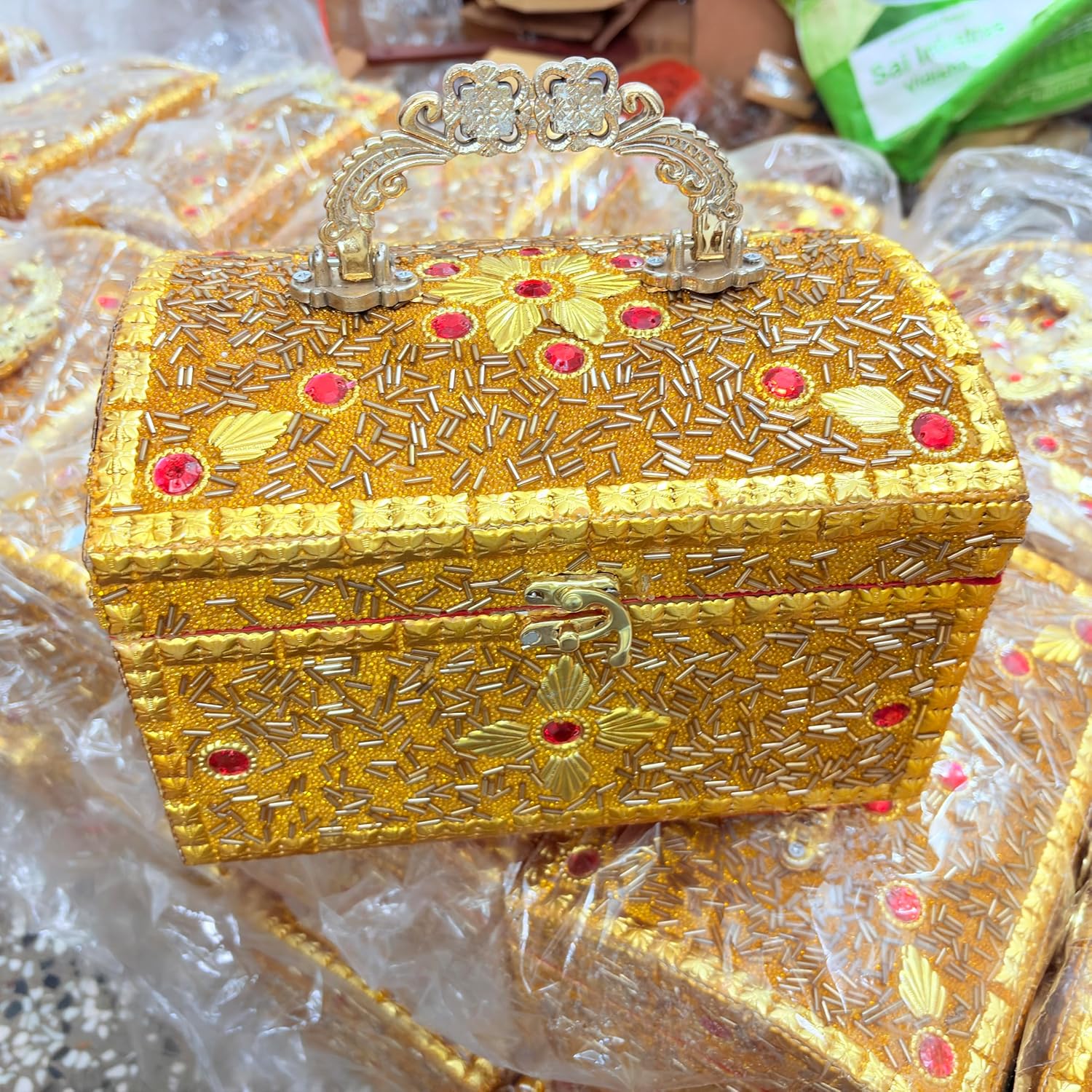 Traditional Wooden Chudi Box for Women – Rectangular