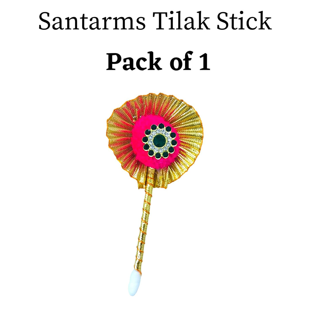 santarms Elegant Tilak Stick Set for Pooja: Fancy Sindoor & Tilak Gift – Perfect Rituals and Religious Ceremonies, Ideal Puja Articles Traditional Dandi Use