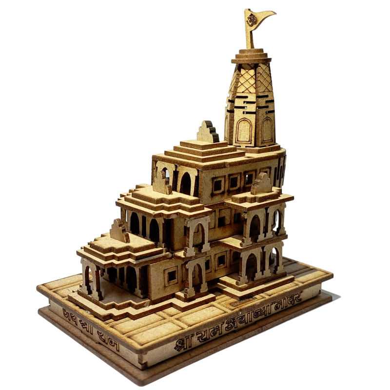 Santarms Ram Mandir Ayodhya Model 3D Wooden Janmabhoomi Temple New Ram Mandir Ayodhya Model